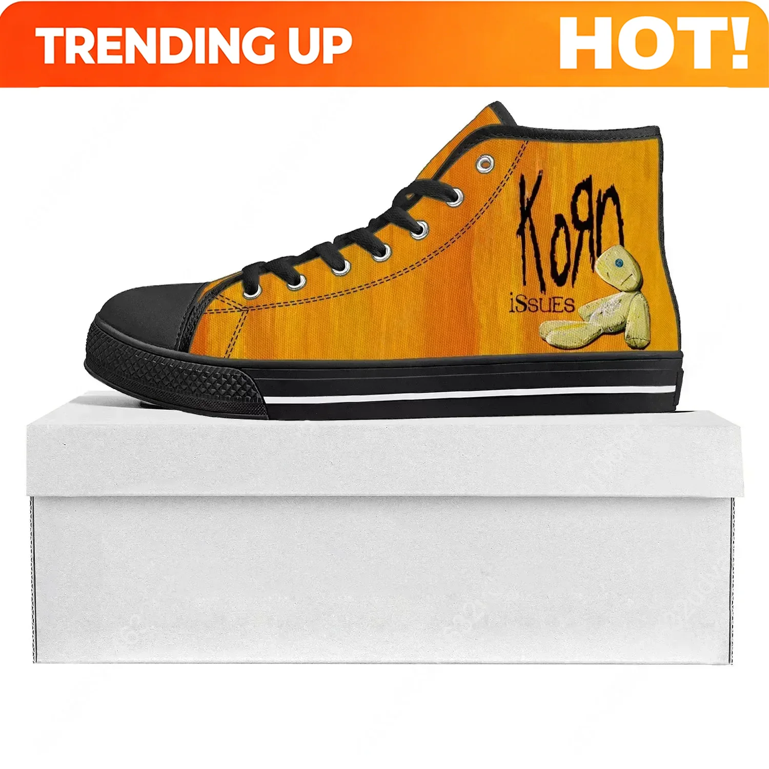 3D Printing Custom - Korn Rock Band High Top Zapatillas