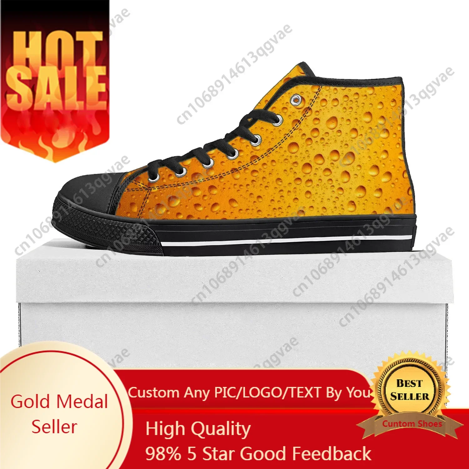 3D Printing Custom - Beer Zapatillas Unisex de Lona con