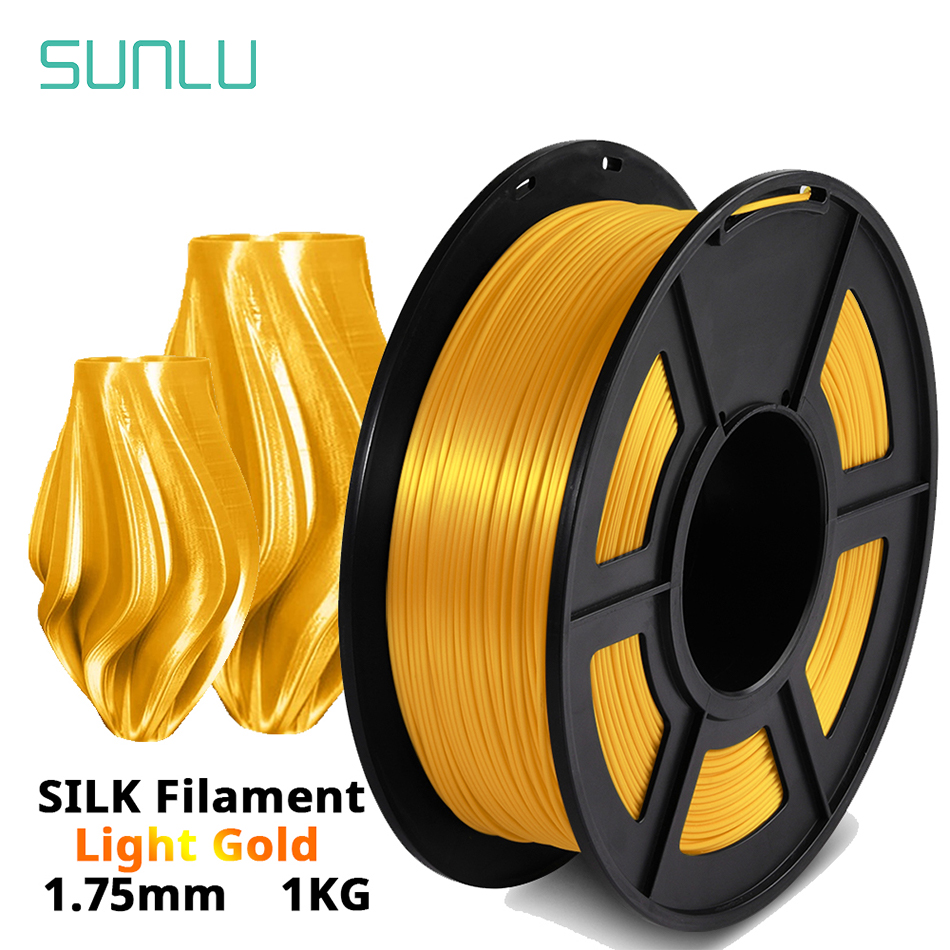 SUNLU-filamento de seda PLA 3D - 3D Printing Nylon reseña y precio