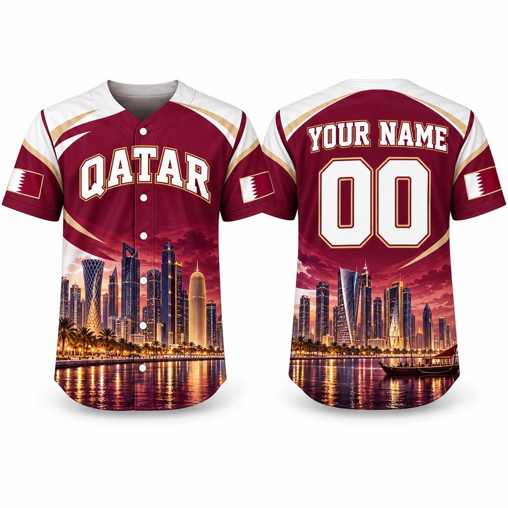 Camiseta de béisbol con estamp - 3D Printing Qatar reseña y precio