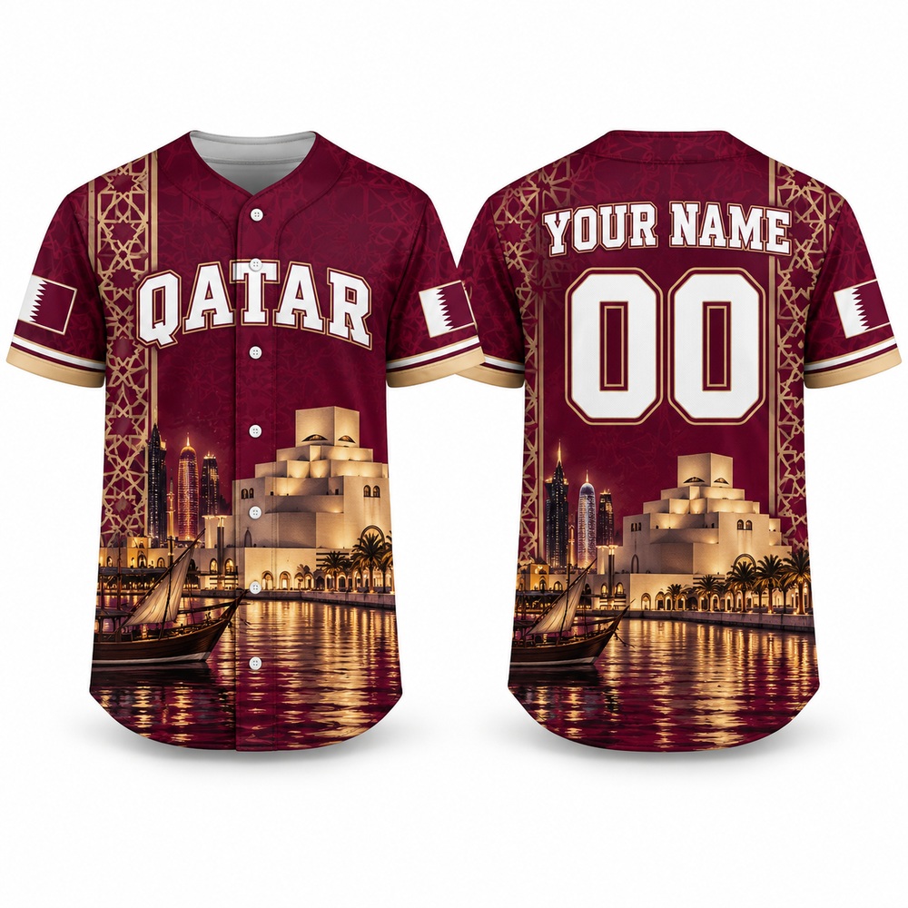 Camiseta de béisbol con estamp - 3D Printing Qatar reseña y precio