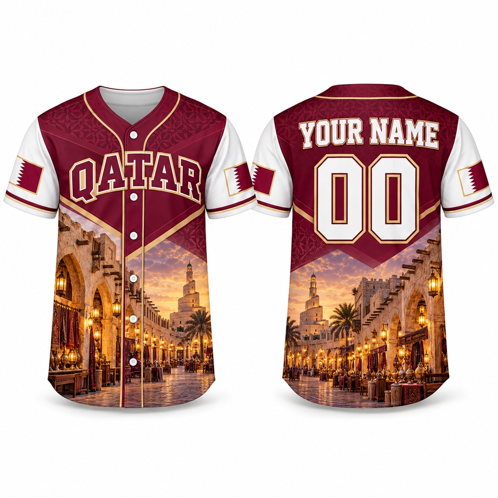 Camiseta de béisbol con estamp - 3D Printing Qatar reseña y precio